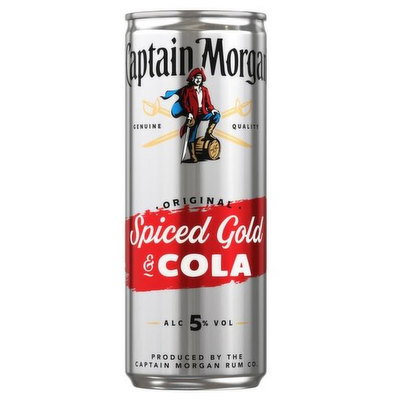 Captain Morgan Rum & Cola, 250ml