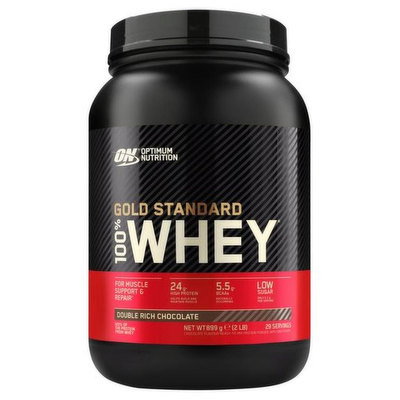 Optimum Nutrition Gold Standard 100% Protein Powder Whey Double Rich Chocolate, 775g