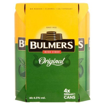 Bulmers Cider 4pk, 500ml