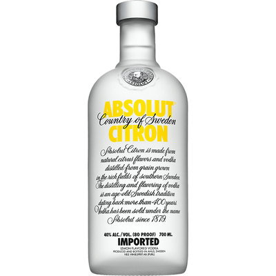 Absolut Citron Vodka, 700ml