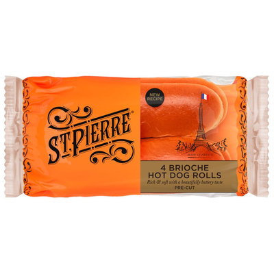 St. Pierre Brioche Hot Dog Rolls, 4pk