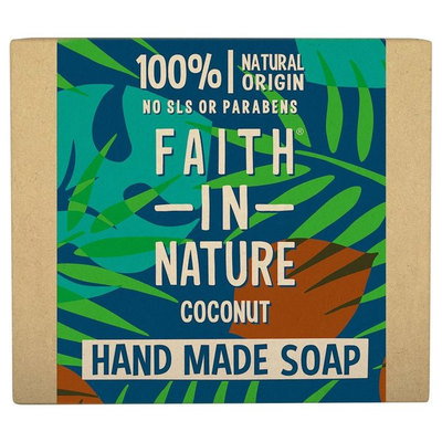 Faith in Nature Coconut Pure Hand Made Soap Bar, 100g