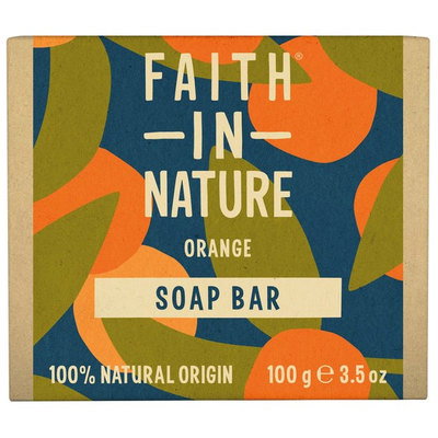 Faith in Nature Orange Pure Hand Made Soap Bar, 100g