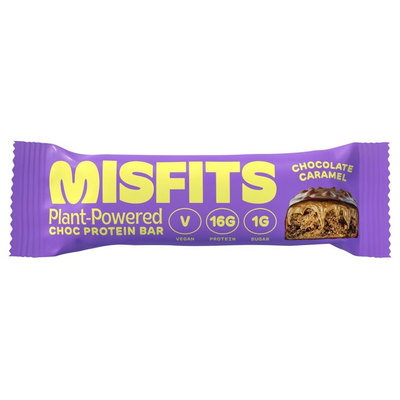 Misfits Chocolate Caramel Vegan Protein Bar, 50g
