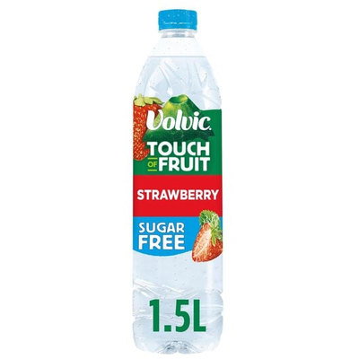 Volvic Touch of Fruit Strawberry Sugar Free Flavoured Water, 1.5L